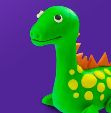 Play doh model Dinosaur