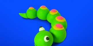 Play dough Caterpillar