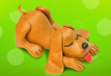 Play dough creations puppy dog