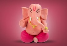 Ganesh clay model play dough