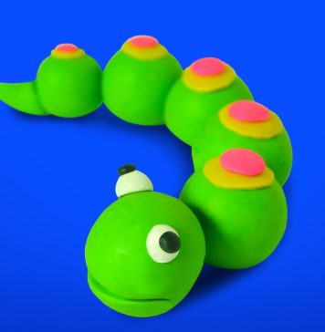 Play dough Caterpillar