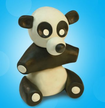 Play dough Panda