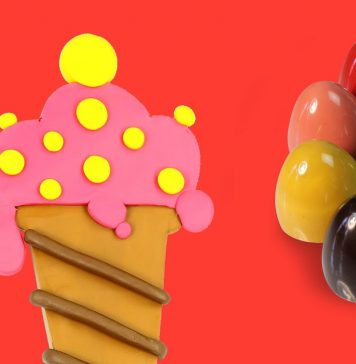 Surprise Eggs Learn Alphabets | I for Ice cream | Learn English Words for Children